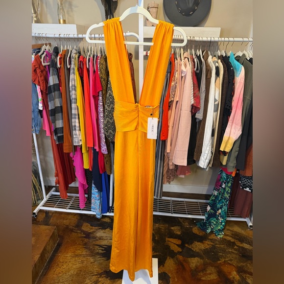 NWT House of CB Benedetta Tangerine Bandage Jumpsuit - Picture 10 of 12